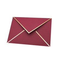 A7 Envelopes 25Pack V Flap Foil Border Luxury Mailing Envelopes For 5 X 7 Cards For Wedding Invitations Baby Shower