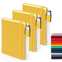 Feela 3 Pack Pocket Notebook Journals With 3 Black Pens A6 Mini Cute Small Journal Notebook Bulk Hardcover College Ruled Notepa