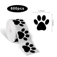 Starliboo Paw Print Stickers 15 Inch Dog Paw Stickers 600Pcs Puppy Paw Stickers Clues Paw Print Stickers And Bear Paw Sticke