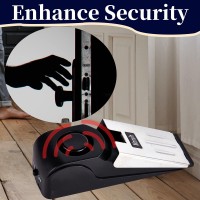 Door Stop Alarm Door Stopper With 120Db Security Alarm Floor Wedge Doorstop For Travel Apartment Home House Pack Of 4