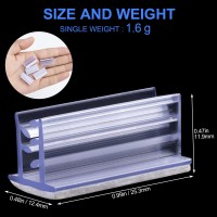 Oiiki 50Pcs Self Adhesive Sneeze Guard Holder Acrylic Panels Holder To Fasten Line Up Plexiglass Panels Acrylic Sheets Fro