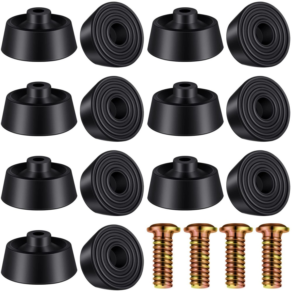 Shihanee 15 Sets Kick Down Door Stop Rubber Tip Replacement Black Rubber Door Stopper Rubber Tips For Door Stops Replacement Sto