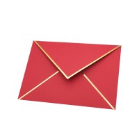 A7 Envelopes 25Pack V Flap Foil Border Luxury Mailing Envelopes For 5 X 7 Cards For Wedding Invitations Chinese New Y