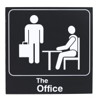 The Office Logo 6 X 6 Inch Wood Box Sign