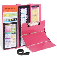 Nursing Clipboard With Nursing And Medical Edition Cheat Sheets 3 Layers Aluminum Foldable Nurse Clip Boards Notepad For Student