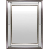 Lorell Hanging Mirror Rectangular Silver 1 Each