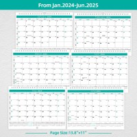 Bhr Wall Calendar Calendar 20242025 From Jan 2024 To Jun 2025 18 Months Calendar 147 11Thick Paper With Julian Dates A