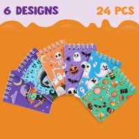 Joyin 72 Pcs Halloween Assorted Stationery Set 24 Packs Halloween Theme Pencils Rulers And Notepads Party Favor Set For Kids H