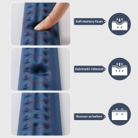 Univo Colors Gel Keyboard Wrist Support Navy Ergonomic Wrist Rest Superfine Memory Foam Wrist Bar For Keyboard Computer Laptop