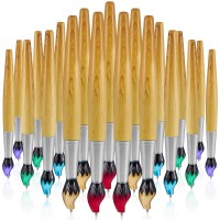 Outus Bamboo Brush Shape Ballpoint Pen Novelty Retractable Paintbrush Ink Pens For Art Activities And School Stationery Christm