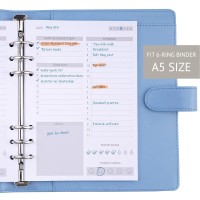 Set Of 90 Sheets A5 To Do List Refill Paper Undated Daily Schedule Day Priorities Notes And Water Tracker 6Hole Punches