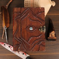 Large Hocus Pocus Book Of Spells Hocus Pocus Spell Book Hocus Pocus Halloween Decorations Decor Props Leather Grimoire Journal W