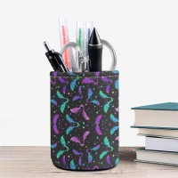 Babrukda Pen Holder Pencil Holder Bat Pattern Stand Pen Container Durable Brush Scissor Holder Desk Organizer Decoration Desk