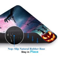 Horror Halloween Mouse Pad Scary Night Mousepad For Design Antislip Rubber Base Wireless Mouse Pads For Laptop