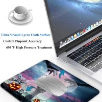 Horror Halloween Mouse Pad Scary Night Mousepad For Design Antislip Rubber Base Wireless Mouse Pads For Laptop