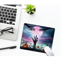 Horror Halloween Mouse Pad Scary Night Mousepad For Design Antislip Rubber Base Wireless Mouse Pads For Laptop