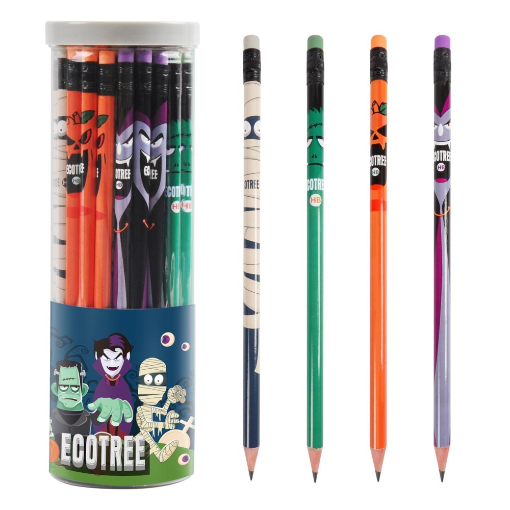 Ecotree Pencils 2 Halloween Pencils Cute Pencils Number 2 Pencils Presharpened Pencils Kids Pencils School Pencils Pretty Penci