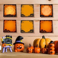 9 Pieces Halloween Sticky Note Halloween Note Pads With Spider Pumpkin Bat 450 Pieces Of Self Adhesive Removable Memo Pads 50 S