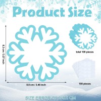 Geyee 100 Pcs Snowflake Cutouts Bulk Winter Bulletin Board Cutouts Decorations Paper Snowflakes Diy Snowflake Cutouts For Kids C