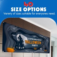 Custom Banner Prints Wimage Logo Text Vinyl Banner For Birthday Halloween Wedding Graduation 15 Font 5 Theme 25 Back