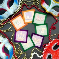 9 Pieces Mardi Gras Sticky Note Mardi Gras Note Pads With Masquerade Mask 450 Pieces Of Self Adhesive Removable Memo Pads 50 S