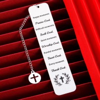 Vanlovemac Fathers Day Christian Bible Bookmark Baptism Gifts For Adults Women Men Religious Confirmation Gifts For Teenage Bo