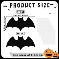 Geyee 100 Pcs Bat Cutouts Halloween Bat Single Color Cutouts Realistic Black Bat Paper Cutout For Halloween Classroom Bulletin B