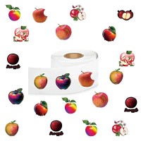 500 Pcs Apple Fruit Aesthetic Round Seal Label Selfadhesive Stickers For Christmas Halloween Party Decorations For Scrapbooking