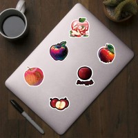 500 Pcs Apple Fruit Aesthetic Round Seal Label Selfadhesive Stickers For Christmas Halloween Party Decorations For Scrapbooking