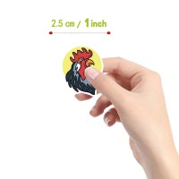 500 Pcs Chicken Graffiti Aesthetic Round Seal Label Selfadhesive Stickers For Christmas Halloween Party Decorations For Scrapbo