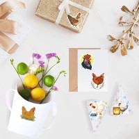 500 Pcs Chicken Graffiti Aesthetic Round Seal Label Selfadhesive Stickers For Christmas Halloween Party Decorations For Scrapbo