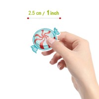 500 Pcs Candy Aesthetic Cute Round Seal Label Selfadhesive Stickers For Christmas Halloween Party Decorations For Scrapbooking