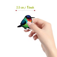 500 Pcs Bird Aesthetic Cute Round Seal Label Selfadhesive Stickers For Christmas Halloween Party Decorations For Scrapbooking E