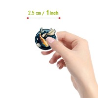 500 Pcs Fish Animals Aesthetic Cute Round Seal Label Selfadhesive Stickers For Christmas Halloween Party Decorations For Kid Te