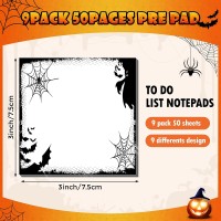 Halloween Sticky Notes Halloween Sticky Note Pads With Spider Pumpkin Bat Workstudy Notes 450 Pieces Of Halloween Selfadhesi