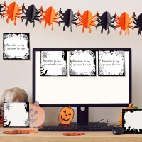 Halloween Sticky Notes Halloween Sticky Note Pads With Spider Pumpkin Bat Workstudy Notes 450 Pieces Of Halloween Selfadhesi