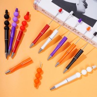 Jiebor 30Pcs Beadable Pens Plastic Bead Pen Black Ink Ballpoint Pens Diy Pens Cute Cool Pens For Halloween Kids Girls Students T