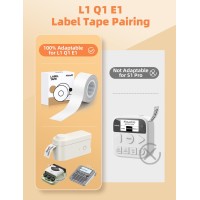 Makeid 063 X 13 Label Tape Compatible With Makeid Label Makers L1 Q1 E1 Refills Waterproof Laminated Custom Stickers Office