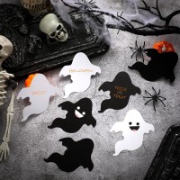 Geyee 100 Pcs Halloween Ghost Paper Cutouts For Bulletin Board Halloween Classroom Decoration Ghost Die Outs Bulk Diy Craft For