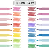 Mr Pen Aesthetic Highlighters 16 Pcs Chisel Tip Assorted Colors No Bleed Bible Highlighter Pastel Pastel Highlighter Set