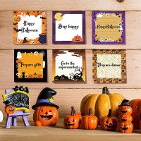 16 Pieces Halloween Sticky Note Selfadhesive Halloween Note Pads With Spider Pumpkin Bat Eyeball Halloween Memo Notes For Hallo