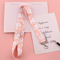 Beemorita Pink Id Lanyard Badge Holder Cute Ghost Keychain Lanyard For Girls Women Kids For Id Badge Keys Cool Aesthetic Hallo