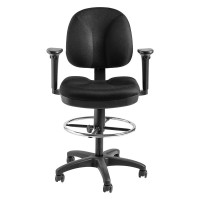National Public Seating Nps Comfort Task Stool With Arms 24.5