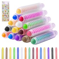 Sidewalk Chalk For Kids Dustless Chalk Set With Holder Chalkboard Eraser Nontoxic Railroad Chalk For Kids Teachers Students