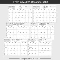 Bhr Wall Calendar Calendar 20242025 From Jul 2024 To Dec 2025 18 Months Calendar 147 11Thick Paper With Julian Dates A