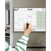 Magnetic Fridge Calendar 2024 2025 17 Months 32 X 22 Cm Family Calendar August 2024 Dec2025 Advent Calendar Organiser Pla