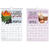 Here We Go Again 2025 Calendar Calendar 2025 Planner 2025 Monthly Friends Advent Calendar Fun Hanging Month Hanging Calendar