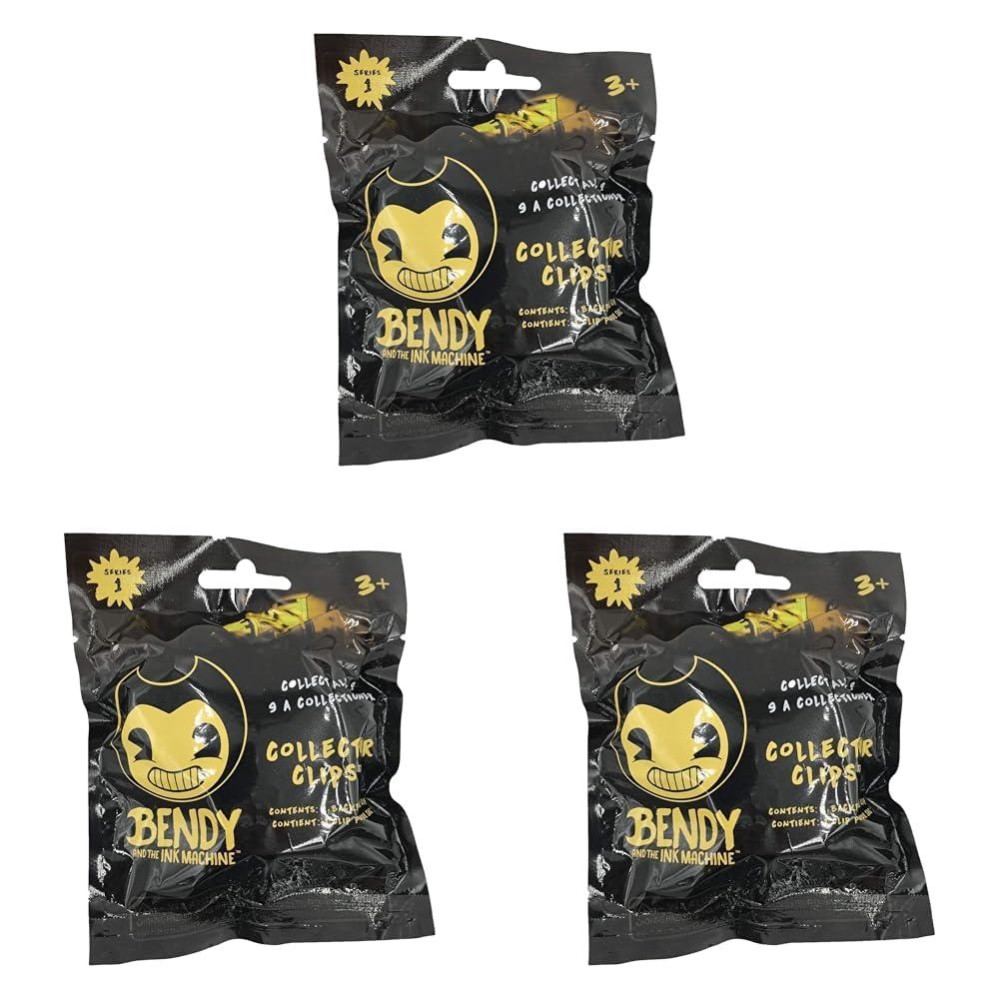 Bendy And The Ink Machine Collector Clips Pack Of 3