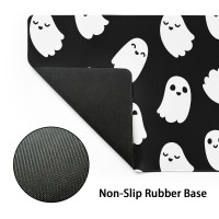 Halloween Cute Ghost Mouse Pad Large Kawaii Cartoon Spooky Funny Spirit Extended Desk Mat Nonslip Rubber Base Stitched Edge Lar