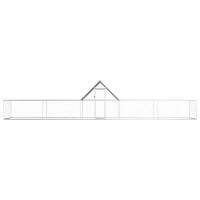 vidaXL Chicken Coop 328x66x66 Galvanized Steel 144563